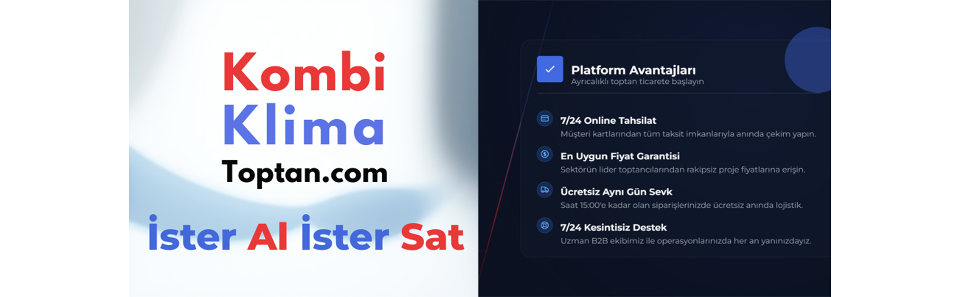 Toptan kombi ve klima ürünlerinde 12 taksit seçeneği - KombiKlimaToptan.com